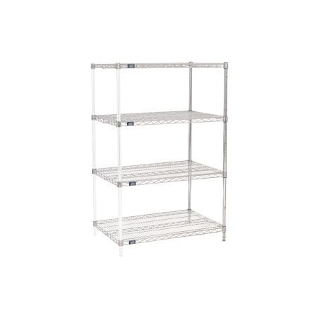 Global Equipment Nexel    Chrome Wire Shelving Add-On - 36"W x 24"D x 54"H A24365C